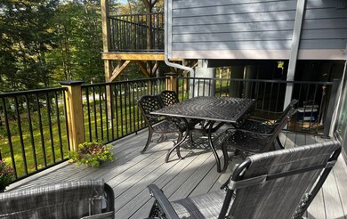 Large ground floor deck