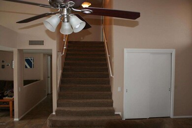 Stairs to double master bed rooms