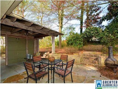 Perfect setting for summer meal or beverage on pat