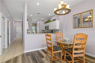 Dining area featuring baseboards, a notable chande