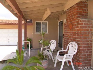 View of the covered front porch.