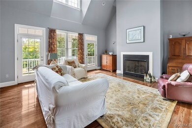 Living room featuring light hardwood / wood-style