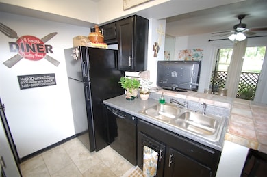 Kitchen open to the living area