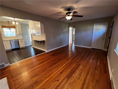 Living Room into Kitchen