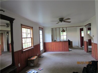 Living Room cEILING fAN AND WAINSCOTING