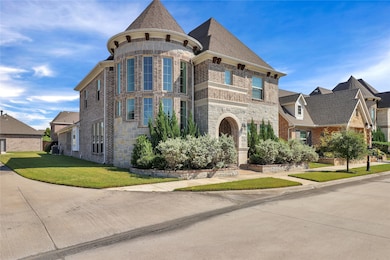 Side view. Corner lot.