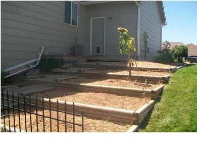 Side view garden area