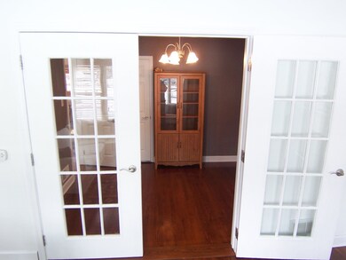 french doors to bedroom