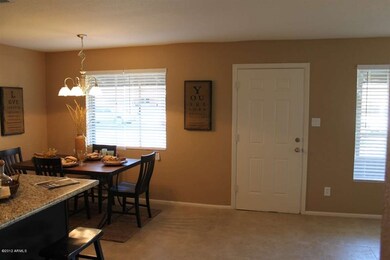 Front Door and dining area