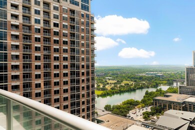 City view with a large body of water