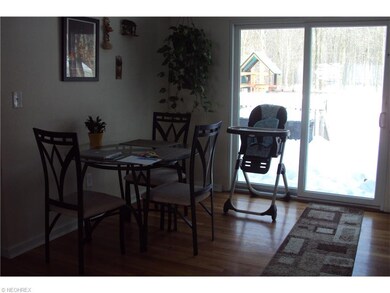Bright and open Dining room. Opens to private deck