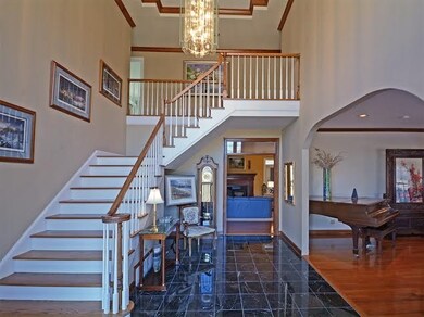 New marble floors and a dramatic staircase great g