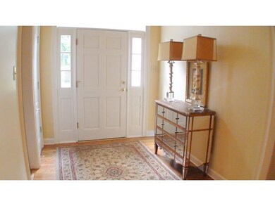 This is the foyer.  Hardwood Floors and Freshly pa