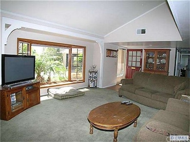 Looking through the living room to the entry