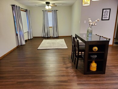 Living Room and Kitchen Island