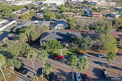 Aerial view of residential area