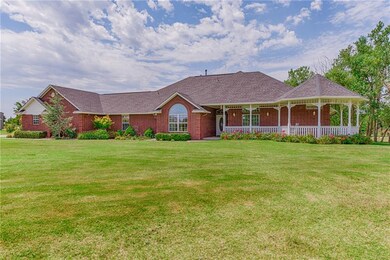 Another front view of the house showing large porch with gazebo