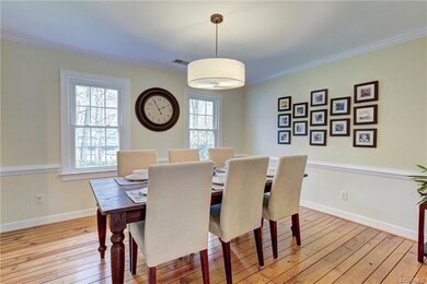 The dining room is a spacious place to entertain f