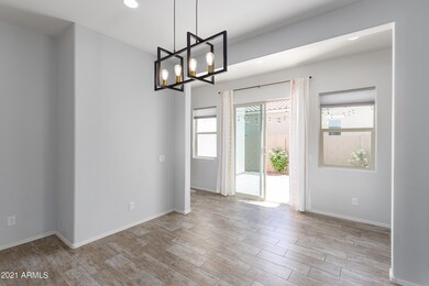 Dining room into charming courtyard