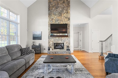 2-story stone fireplace in great room