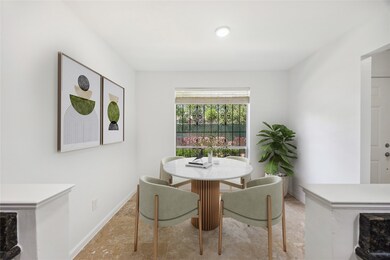 Bright and inviting dining room featuring a large