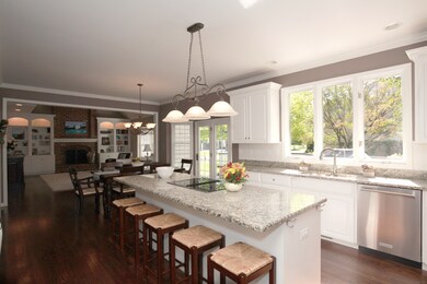 White Kitchen with Granite countertops, stainless 