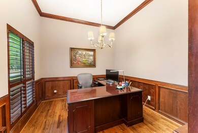 Upon entry, you're welcomed by a private study to