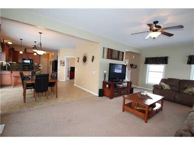 Kitchen. Kitchen open to great room.