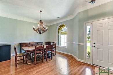The Dining room and whole main floor has crown mou
