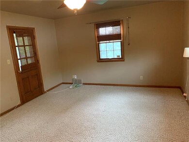 Master bedroom view of door leading directly to screened in proch