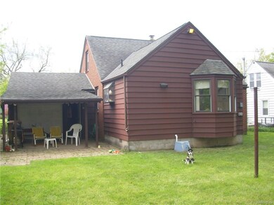Exterior Back. Rear Covered Patio.