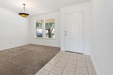 Entry hall and flex room