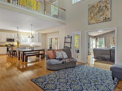 Family Room - 2 Story With Loft Area Above; Hardwo