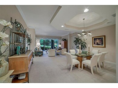 View of formal dining room and great room