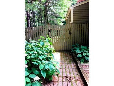 Back Yard. Brick walkways and lush...