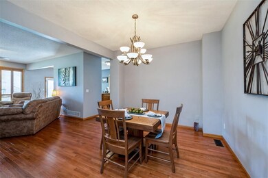 Formal Dining Room with a built-in niche for a buf