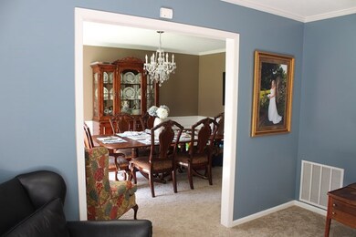 view into formal dining room