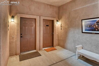 Front door of unit