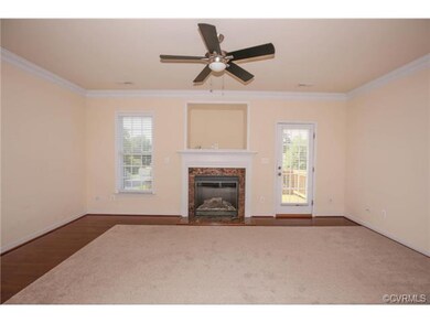 Living Room with gas fireplace is wired for surrou