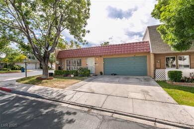 View of front of home featuring an attached garage