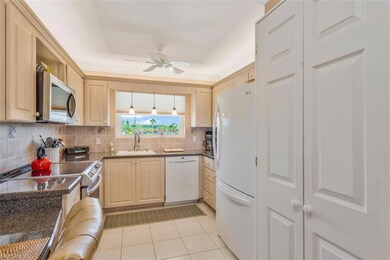 lovely kitchen and a great view