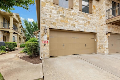 Garage with driveway