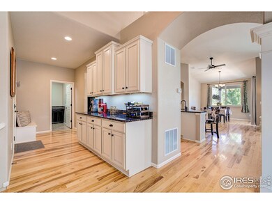 Butlers pantry/coffee bar has a ton of storage