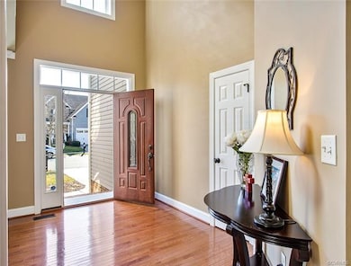 2 story foyer view to the 2X2 coat closet