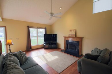 Gas log fireplace