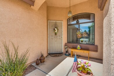 Covered patio entrance