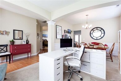 Beautiful arched ceilings, brushed nickel fixtures