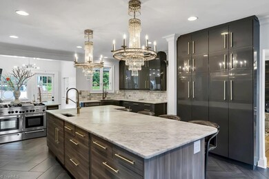 Commercial grade gas stove. Loads of cabinets.