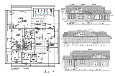 FLOOR PLAN & ELEVATIONS 1602 RIVER RUN S