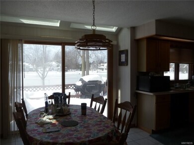 Great View of Pond out sliding doors in kitchen